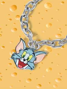 TOM & JERRY X SHEIN 1 pieza Pulsera con cadena con diseño de gato lindo y divertido - Multicolor - Ver 2