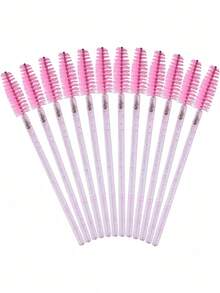 200/100pcs /70pcs /50pcs /10pcs Bulk Disposable Mascara Wands Eyelash Brush Spoolies Makeup Applicator Eye Lash Extension Eyebrow Comb Makeup Tools Room Decor Vanity Travel Bedroom Beauty Supplies Professional Lash Kit Makeup Accessories Beauty Tools - Multicolor - View 4