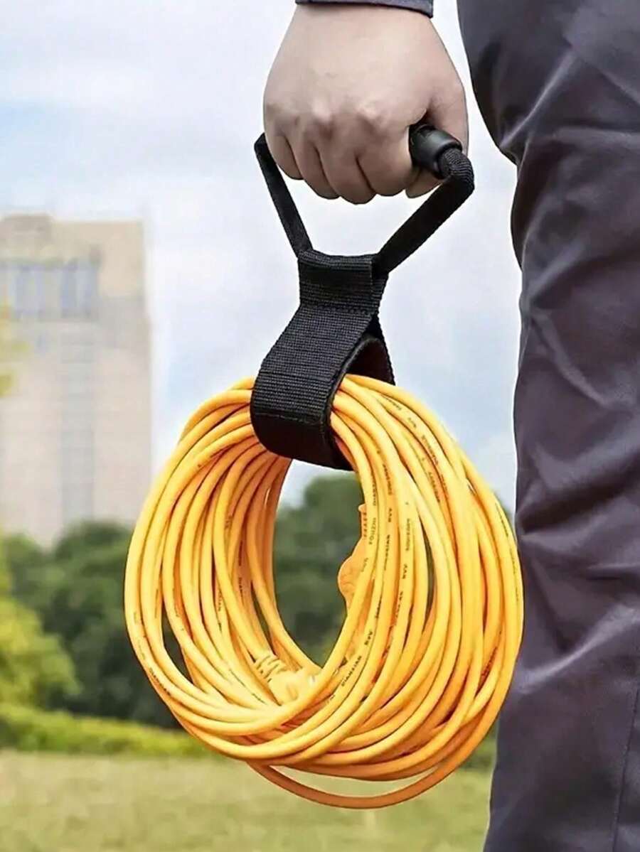 1PC Heavy Duty Storage Straps With Carrying Handle Hook And Loop Fastener For Garden Hose Extension Cord Cable Garage Boat RV Organization Home Tool Accessories - Multicolor - View 1