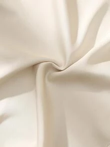 Franclia 2pcs/Set Women Ruffled Short Sleeve Top And Shorts Co-Ord Set, For Commuting & Vacation, Summer - Apricot - View 3