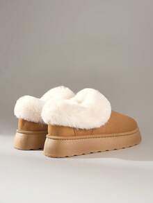 Solecia 女士厚底保暖雪地靴，休闲日常穿着