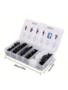 50/100 PCS Nylon Car Push Retainer Clip Kit - 6 Sizes Assorted Rivet Fasteners For Bumper, Door & Auto Body Trim Panels, Retainer Clips With Storage Box - Multicolor - View 16