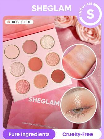 Palette De Fards à PaupièRes Rose Code 9 Couleurs, Scintillants, MéTalliséS, Mats, Paillettes Roses Brillantes, Ultra PigmentéEs, Douces Et MéLangeables, Style , Cadeaux De NoëL Et D'Hiver Du Paillettes Marque Beauté Visage Maquillage CosméTique Pour Femmes Filles Parfait Pour Hiver IdéAl Pour Y2K ÉLéGant Mode Adapté Pour Anniversaire Xmas Cadeau FêTe PrêT Meilleure Couleur