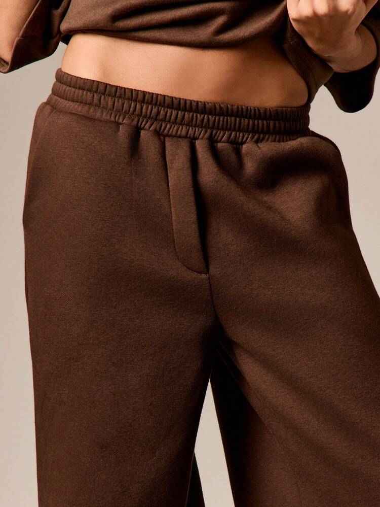 Wide Leg Drawstring Joggers With Elastic Waist