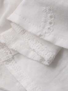 DAZY 女士夏季度假纹理面料休闲吊带背心 - 白色 - 查看 8