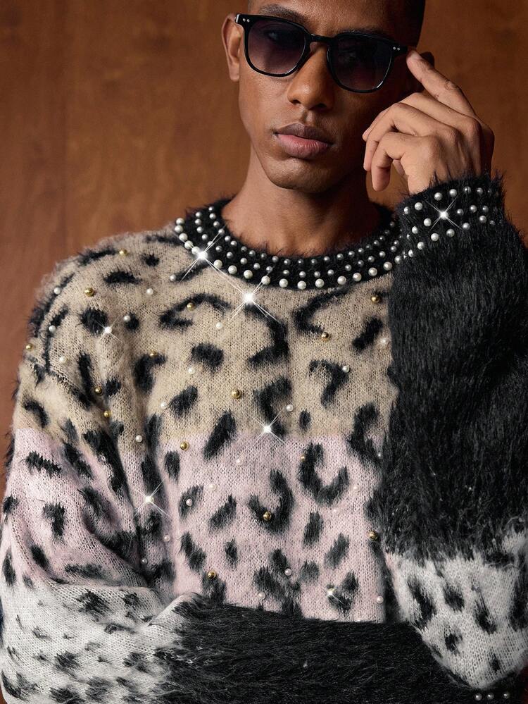 AKNOTIC Brand Men's New Crew Neck Pullover Sweater