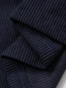 Vivie Lora Women's Elegant Commuter Jacket And Denim Skirt Set - Navy Blue - View 7