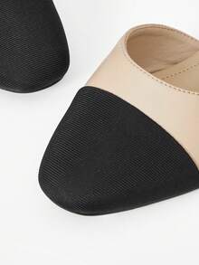 MOTF WOMEN'S SHOES, SPRING AND SUMMER COLOR MATCHING CLOSED TOE VERSATILE SIMPLE AND ELEGANT LOW-HEELED FLAT SHOES SPRING SHOES - Apricot - View 6