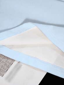 TOM & JERRY X SHEIN Áo thun cổ tròn tay ngắn họa tiết hoạt hình và chữ màu khối cho nữ - trắng - Xem 4