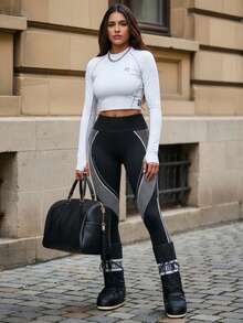 Innovista 无缝运动紧身裤 高支撑收腰V型露背 日常休闲瑜伽普拉提 HIIT训练 办公室到健身房 紧身裤 运动裤 塑形服装 柔软舒适 舒适运动 功能性收腹 压缩 防走光 无缝裤 有氧运动 户外运动 防紫外线 健康 TT 爆款 IG Reels 即刻上线 FYP INSTA OOTD 黑色 灰色 职场妈妈 健身 秋季 实用 时尚