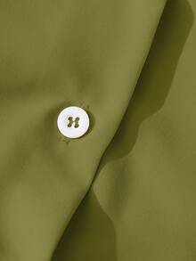 GlowEve Ladies' Elegant And Commuter Autumn Shirts - Olive Green - View 6