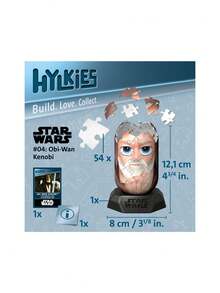 Hylkies Obi-Wan Kenobi 54 Piece Jigsaw Puzzle Age 8 Years+ 12001015 - Multicolor - View 3
