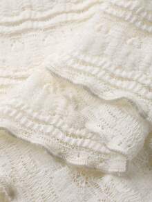 FRIFUL Áo thun nữ vải trơn màu có họa tiết, cổ áo dài tay, bo gấu, thiết kế xếp ly, dáng rộng, thường ngày, đa năng, mùa thu/đông - màu xanh lá - Xem 7