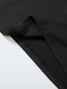 EMERY ROSE Dos piezas de camiseta de manga larga de cuello redondo de unicolor casual para mujer, adecuada para uso diario