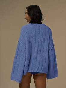 MUSERA Women Cardigans New Years Fall Autumn Winter Holiday - Blue - View 4