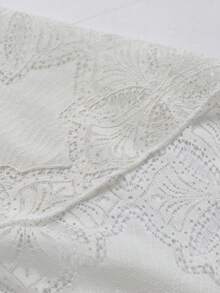 Flirla High-End Luxury French Lace Dress, New Fashion Elegant V-Neck Flare Sleeve Dress, Formal Party Evening Gown, Birthday Dress - Apricot - View 5