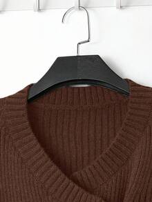 GlowEve New V-Neck Cardigan For Women, European And American Style Color Blocking Elegant Minimalist Fashion Knit Top