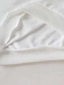 少女可爱卡通垂耳蓝兔印花卫衣，秋冬 - 彩色 - 查看 5