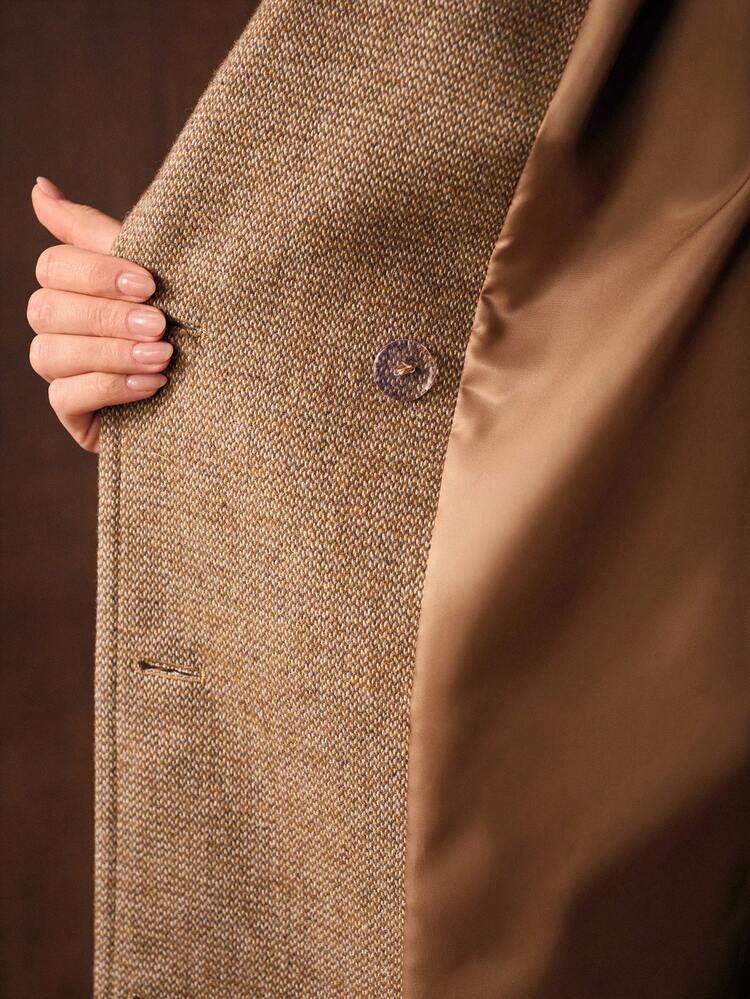 WOMEN'S WOOL DOUBLE BREASTED COAT, AUTUMN/WINTER