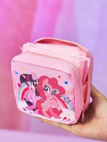 My Little Pony X SHEIN 1 Pcs/1 Set Cartoon Print Storage Bag, Can Be Used As Feminine Hygiene Storage Bag, Digital Storage Bag, Small Item Storage Bag, Twilight Sparkle, Rainbow Dash, Fluttershy, Pinkie Pie, Rarity, Applejack, Friendship,Gift Ideas - Multicolor - View 5
