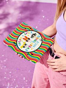 THE POWERPUFF GIRLS X SHEIN Étui de protection mignon et créatif avec motif de fleurs, de bulles et de boutons d'or. et antichoc. Cadeau d'Halloween et de Noël. Compatible avec Samsung Galaxy Tab S6 Lite 10,4 pouces, iPad (A16) 11e génération 11 pouces 2025, iPad 7e/8e/9e génération (10,2 pouces) - Multicolore - Voir 2