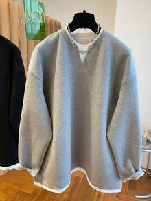 Resyla 女士休闲宽松落肩卫衣