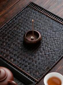 1PC Small Minimalist Style Wooden Incense Stick Holder, Portable, Suitable For Home, Office, Hotel Decoration,Souvenirs Valentine's Day Mother's Day Gifts Birthday Graduation - 彩色 - 查看 3