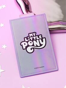 My Little Pony X SHEIN 1 Pu Leather Cartoon Printed Card Pack, Can Store 4 Cards, Suitable For Men, Women, Students, Colorful, Friendship, Twilight Sparkle, Pinkie Pie,Gift Ideas - Purple - View 6