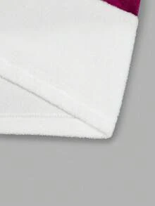 EMERY ROSE Váy nhung dài tay chữ A cỡ lớn cho nữ, thắt eo, thời trang cho tiệc Giáng sinh, lễ kỷ niệm - Màu Hồng Tươi - Xem 7