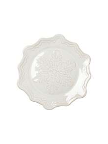 Cirelle 1pc White Ceramic Plates, Snowflake-Shaped Plates, Stackable, Suitable For Serving Dishes/Salads/Pastries, Ideal For Family Gatherings, Restaurants, And Parties,Christmas, Valentine's Day - Multicolor - View 7