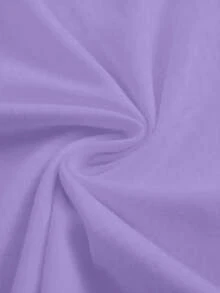 EMERY ROSE Plus Size Women Butterfly Print Short Sleeve Casual Round Neck T-Shirt - Mauve Purple - View 5