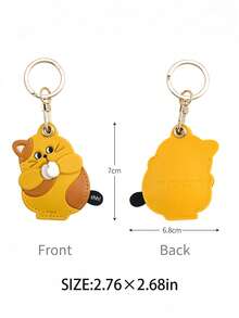 POKOJA LAND Kawaii Capybara Card Keychain, Viral Animal Cardholder Key Ring With Lanyard, Cute Gift For Friends - Multicolor - View 7