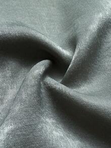 Maweii Bộ đồ vest hai mảnh thắt nơ eo cỡ lớn kèm quần ống rộng, trang nhã cho quý cô - màu xanh lá - Xem 6