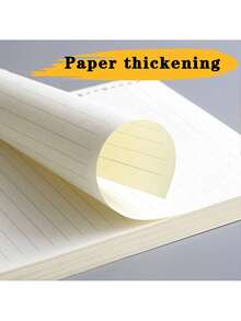 A5/B5活页纸补充装 - 200/600页，哑光表面，便携可拆卸，适用于活页夹、记事本和日记本 - 非常适合学生和办公室整理，笔记本内芯 - 白色 - 查看 6