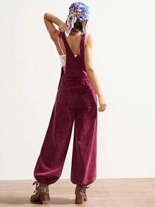 Bohemela 波西米亚风休闲纯色宽松连体裤，适合冬季、圣诞节和新年穿着。