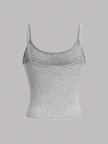 Girlism 4pcs/Set Teen Girls' Cropped Casual Camisole Tops, Suitable For Spring, Summer, Autumn And Winter - Red - View 7