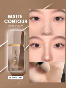 SHEGLAM Sun Sculpt Liquid Contour-Soft Tan Gel Cream Contour Non-Greasy Long Lasting Highly Pigmented Natural Contour Contouring Weightless Bronzer Brown Contour & Bronzer Brand Beauty Makeup Face Paint Cosmetic For Women Girls Perfect For Fall Winter Ideal For Y2K Fancy Fashion Suitable For Birthday Christmas Present Party Ready Best Color