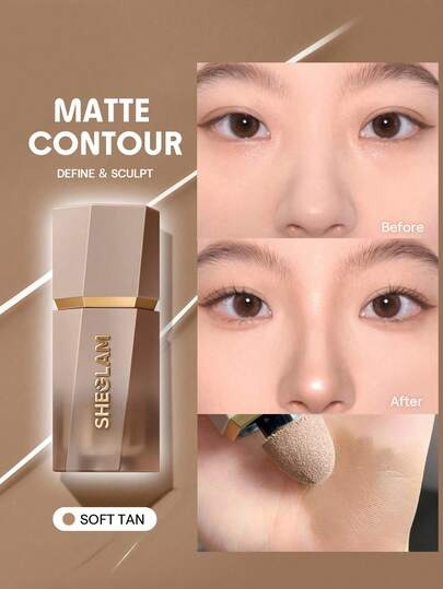 SHEGLAM サンスカルプト リキッド コントゥア ソフト タン ジェル クリーム コントゥア べたつかず、長持ち、高発色、ナチュラル コントゥア コントゥアリング、軽量ブロンザー、ブラック フライデー、クリスマス、冬、ブラウン コントゥア & ブロンザー ノーズシャドウ、シェーディング ブランド ビューティー メイクアップ 化粧品 女性と女の子とギャルのための 完璧な冬に理想的な Y2K おしゃれなファッション 誕生日に適した ギフト パーティー 準備 フェイスペイント 最高のカラー