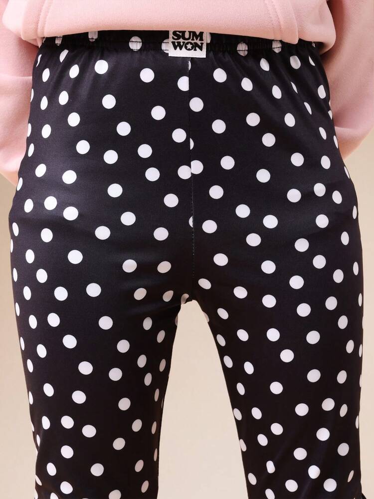 Polka Dot Full Length Leggings