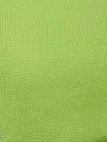 SHEIN LUNE 女士情人节亮片拼布圆领长袖毛衣 - 薄荷綠 - 查看 5