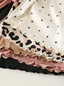 10pcs Baby Girl Polka Dot Print Long Sleeve T-Shirt Set, Cute & Versatile, Autumn/Winter