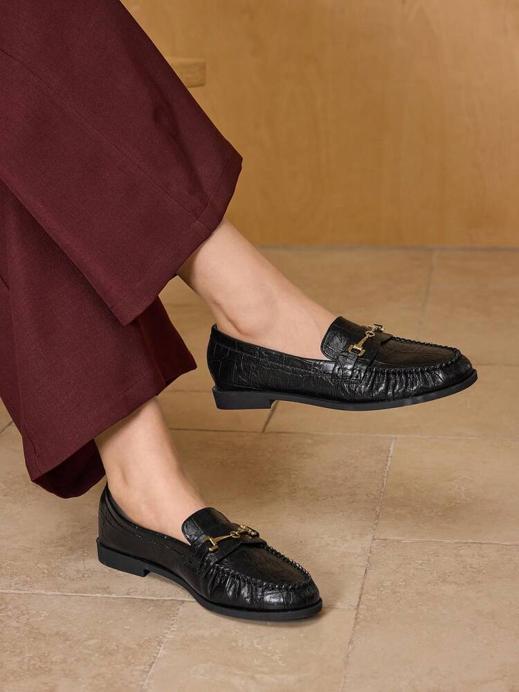 Mocassins à lacets pour femmes, style britannique rétro, à la mode et élégant, chaussures plates confortables