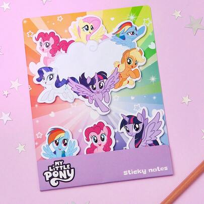 My Little Pony X SHEIN Bộ 4*20 cuốn sổ tay, sổ tay dễ thương, sổ ghi nhớ, đánh dấu trang, đồ dùng học tập cho trẻ em hình mèo, quà tặng sáng tạo, ý tưởng quà tặng.