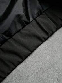 PAVTROS Men's Stand Collar Contrast Color Zip-Up Jacket Zipup Jacket Wind Breaker Windbreaker Race Jacket Y2k Jacket - Black - View 8