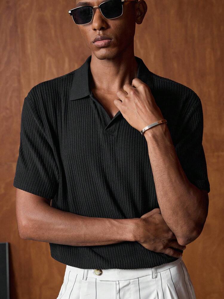 Men's Solid Color Casual Versatile Commuting Short Sleeve Polo Shirt Multi-Piece Set  Daily Essential Wardrobe Staple Basic Style All-Match Style Go-To Piece Mix-And-Match Item Casual Versatile Style