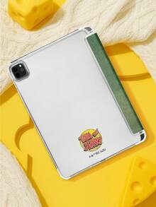 Tom and Jerry Artist x SHEIN 1个可爱卡通基础款平板电脑保护套，高端质感，简约全透明，柔软防摔硅胶材质，带折叠支架，是送给女孩和学生的完美礼物。兼容iPad 10代/iPad 7/8/9代（10.2英寸）/iPad Air 5/Air 4（10.9英寸）、iPad（A16）11英寸11代（2025款）。 - 彩色 - 查看 3