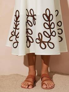 Travachic KIDS 少女优雅碎花吊带连衣裙，度假风 - 紅色 - 查看 7