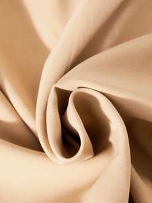 SHEIN Set de 2 piese: Trench elegant, casual, versatil, pentru fete, cu rochie fără mâneci - perfect pentru plimbări în aer liber, cumpărături, naveta și călătorii primăvara și toamna - Kaki - Vizualizare 4