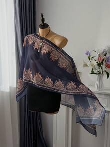 Women's Elegant Sophisticated BOHO Vacation Flowy Sheer Cover Up Women's Beach Fashion Brown Top Beach Outfits For Women - Multicolor - View 5