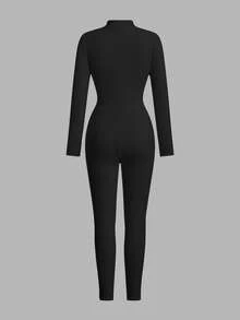 SHEIN EZwear 女士保暖内衬修身连体裤，秋冬季